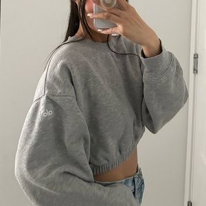 Alo Yoga Cropped Pull Over Sweater